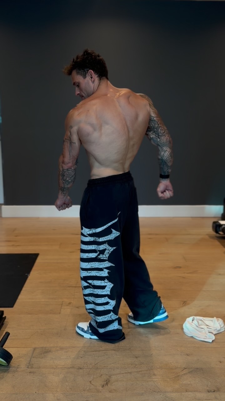 Chris training with the message Why not I